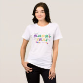Mardi Gras Feier Liebe Tri-Blend Shirt (Vorderseite voll)