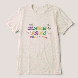 Mardi Gras Feier Liebe Tri-Blend Shirt