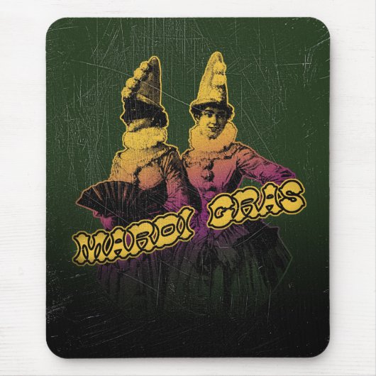 Mardi Gras-Feiernde Mousepad (Vorne)