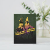 Mardi Gras-Feiernde Postkarte (Stehend Vorderseite)