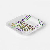 Mardi Gras Festival Carnival Pappteller (Gewinkelt)