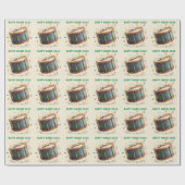 Mardi Gras Festive Drum Geschenkpapier (Flach)