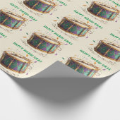 Mardi Gras Festive Drum Geschenkpapier (Ecke)