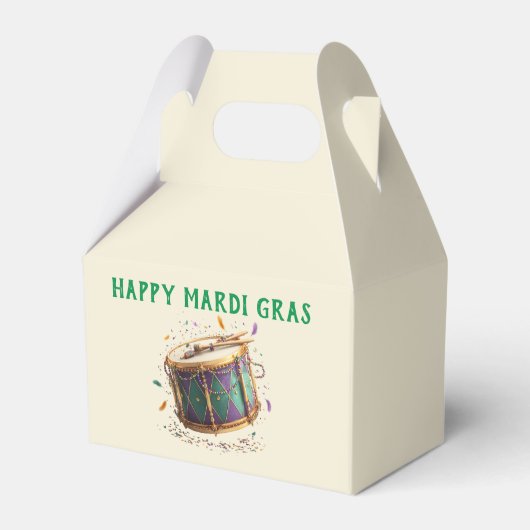 Mardi Gras Festive Drum Geschenkschachtel (Vorderseite)