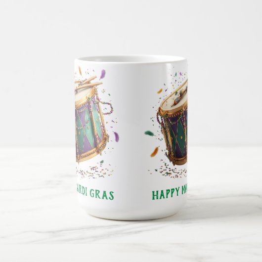 Mardi Gras Festive Drum Kaffeetasse (Mittel)