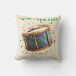 Mardi Gras Festive Drum Kissen