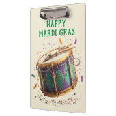 Mardi Gras Festive Drum Klemmbrett (Links)
