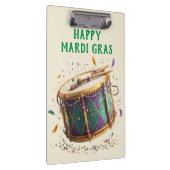 Mardi Gras Festive Drum Klemmbrett (Rechts)