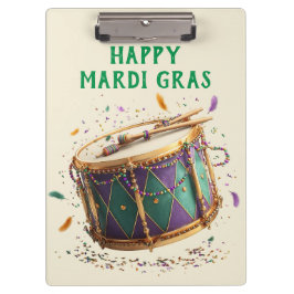 Mardi Gras Festive Drum Klemmbrett