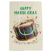 Mardi Gras Festive Drum Mittlere Geschenktüte (Rückseite)