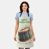 Mardi Gras Festive Drum Schürze (Getragen)