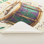 Mardi Gras Festive Drum Sherpadecke (3/4)