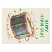 Mardi Gras Festive Drum Tischdecke (Vorderseite (Horizontal))