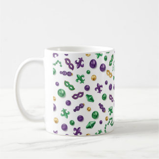 Mardi Gras Festive Pattern Mug Kaffeetasse