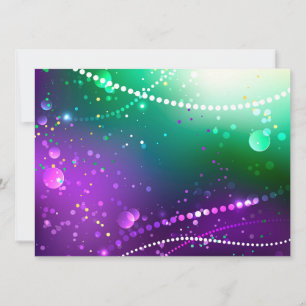 Mardi Gras Festiver Lila Hintergrund Save The Date