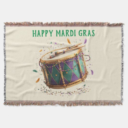 Mardi Gras Festtrommel Decke (Vorderseite)