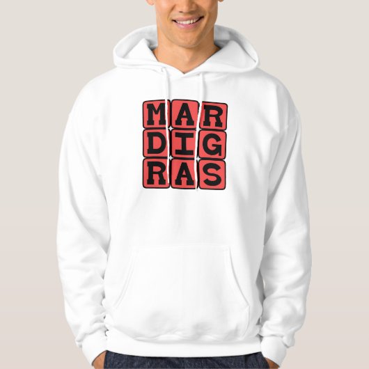 Mardi Gras, Fett Dienstag Hoodie (Vorderseite)