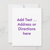 Mardi Gras Fett Dienstag Party Einladung (Rückseite)