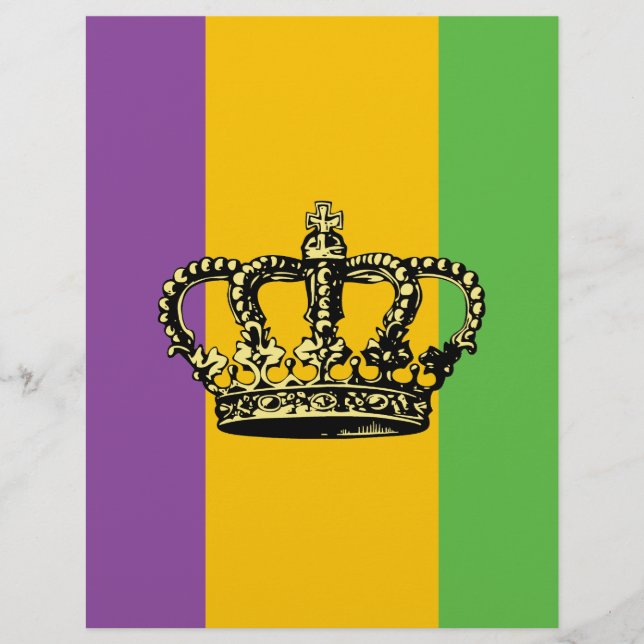 Mardi Gras Flag Crown (Vorderseite)