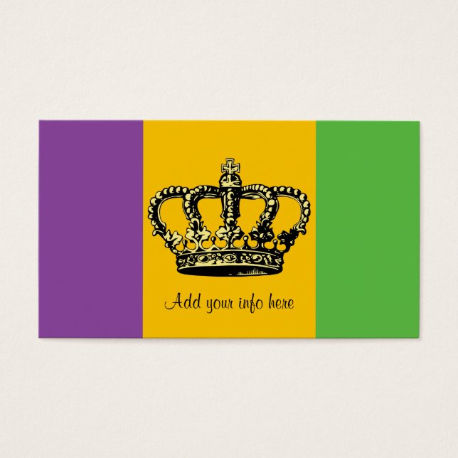 Mardi Gras Flag Crown (Vorderseite)