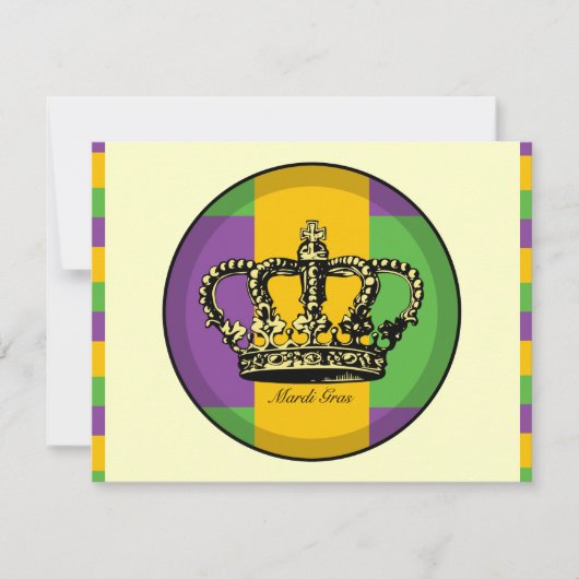 Mardi Gras Flag Crown (Vorderseite)