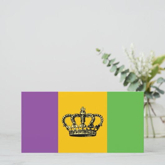 Mardi Gras Flag Crown (Stehend Vorderseite)
