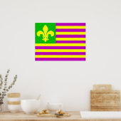Mardi Gras Flag Poster (Küche)