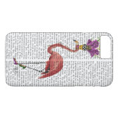 Mardi Gras Flamingo Full Case-Mate iPhone Hülle (Rückseite (Horizontal))