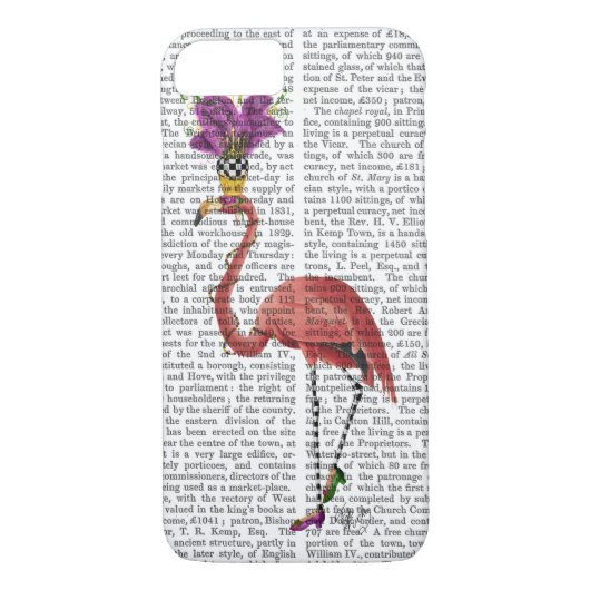 Mardi Gras Flamingo Full Case-Mate iPhone Hülle (Rückseite)