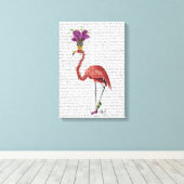 Mardi Gras Flamingo Full Leinwanddruck (Insitu (Holzboden))