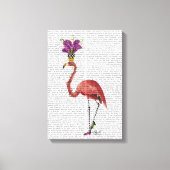 Mardi Gras Flamingo Full Leinwanddruck (Vorderseite)