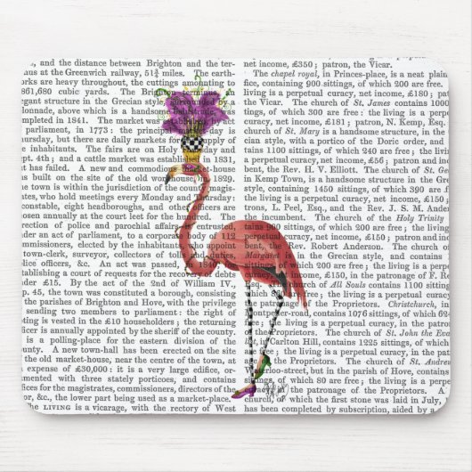 Mardi Gras Flamingo Full Mousepad (Vorne)
