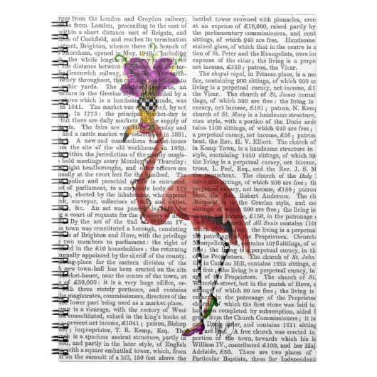 Mardi Gras Flamingo Full Notizblock (Vorderseite)