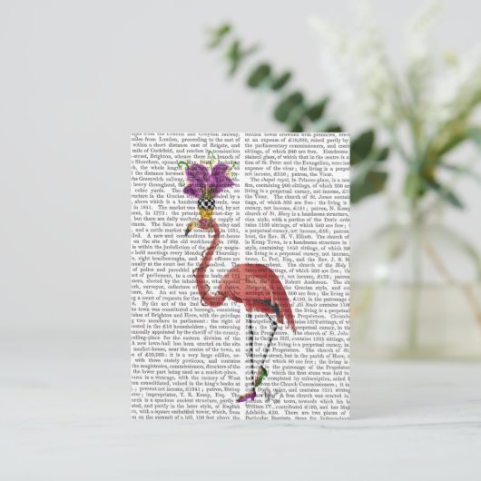 Mardi Gras Flamingo Full Postkarte (Stehend Vorderseite)