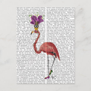 Mardi Gras Flamingo Full Postkarte