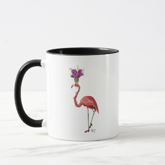 Mardi Gras Flamingo Full Tasse (Links)