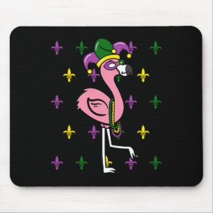 Mardi Gras Flamingo Karnevalsumzug Kostüm Mousepad