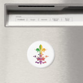 Mardi Gras Fleur de Crown Magnet (In Situ (Geschirrspüler))