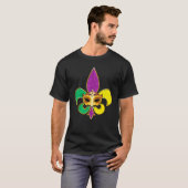 Mardi Gras Fleur De Lis 2023 Party Festival Men Wo T-Shirt (Vorne ganz)