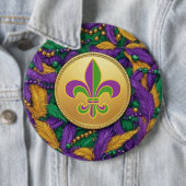 Mardi Gras Fleur de lis Button (Beispiel)