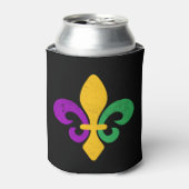 Mardi Gras Fleur De Lis Dosenkühler (Kanne Vorderseite)