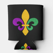 Mardi Gras Fleur De Lis Dosenkühler (Rückseite)