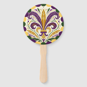 Mardi Gras fleur-de-lis  Fächer