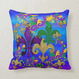 Mardi Gras Fleur de lis Kissen