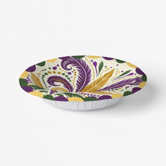 Mardi Gras fleur-de-lis Pappteller (Gewinkelt)