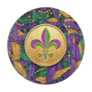 Mardi Gras Fleur de lis Schneidebrett