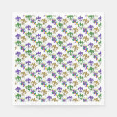 Mardi Gras Fleur de Lis Serviette (Vorderseite)