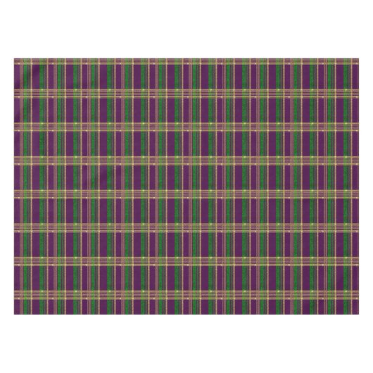 Mardi Gras Fleur De Lis Tischdecke (Vorderseite (Horizontal))