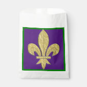 Mardi Gras Fleur-de-Lys-Party {P} Gefälligkeitsfla Geschenktütchen (Vorderseite)