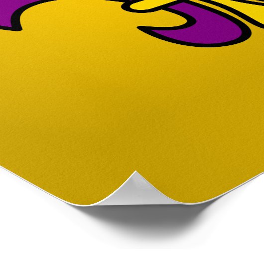 Mardi-Gras-Fleur-de-lys Poster (Ecke)